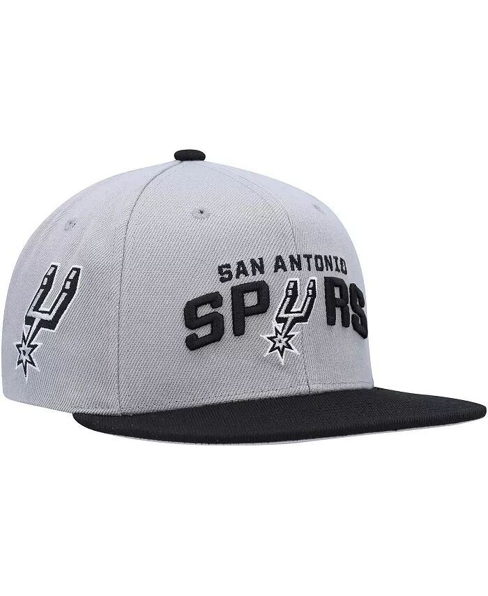 

Мужская серо-черная бейсболка San Antonio Spurs Side Core 2.0 Snapback Mitchell & Ness