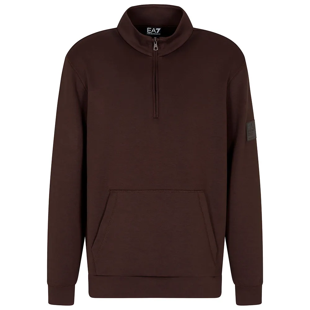 

Толстовка EA7 EMPORIO ARMANI Train Core Vi Pl half zip, коричневый
