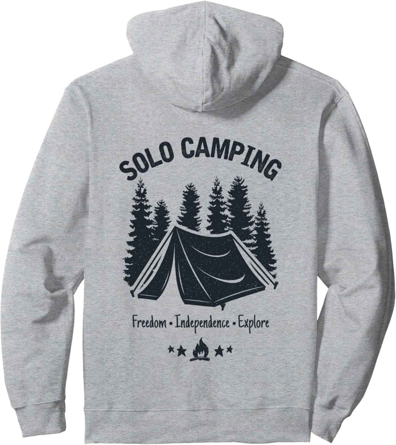 

Худи Solo Camp Camping Gifts, серый