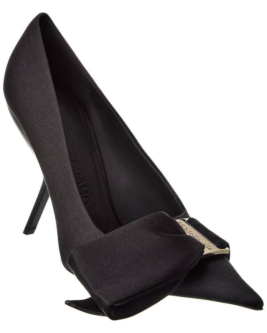 Атласные туфли Ferragamo Erica X5 Salvatore Ferragamo, черный — фото 3