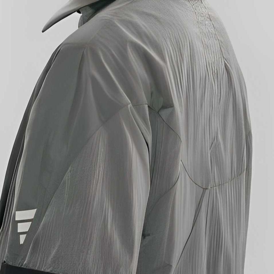 Adidas Рубашка FOS Collection мужская светло-серая/ярко-белая — фото 3