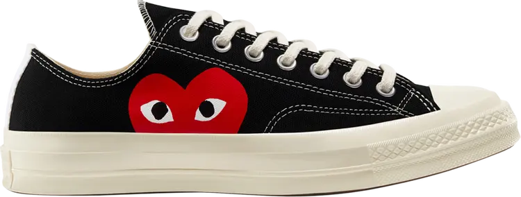 

Кроссовки Comme des Garçons PLAY x Chuck 70 Low 'Black' 2023, черный