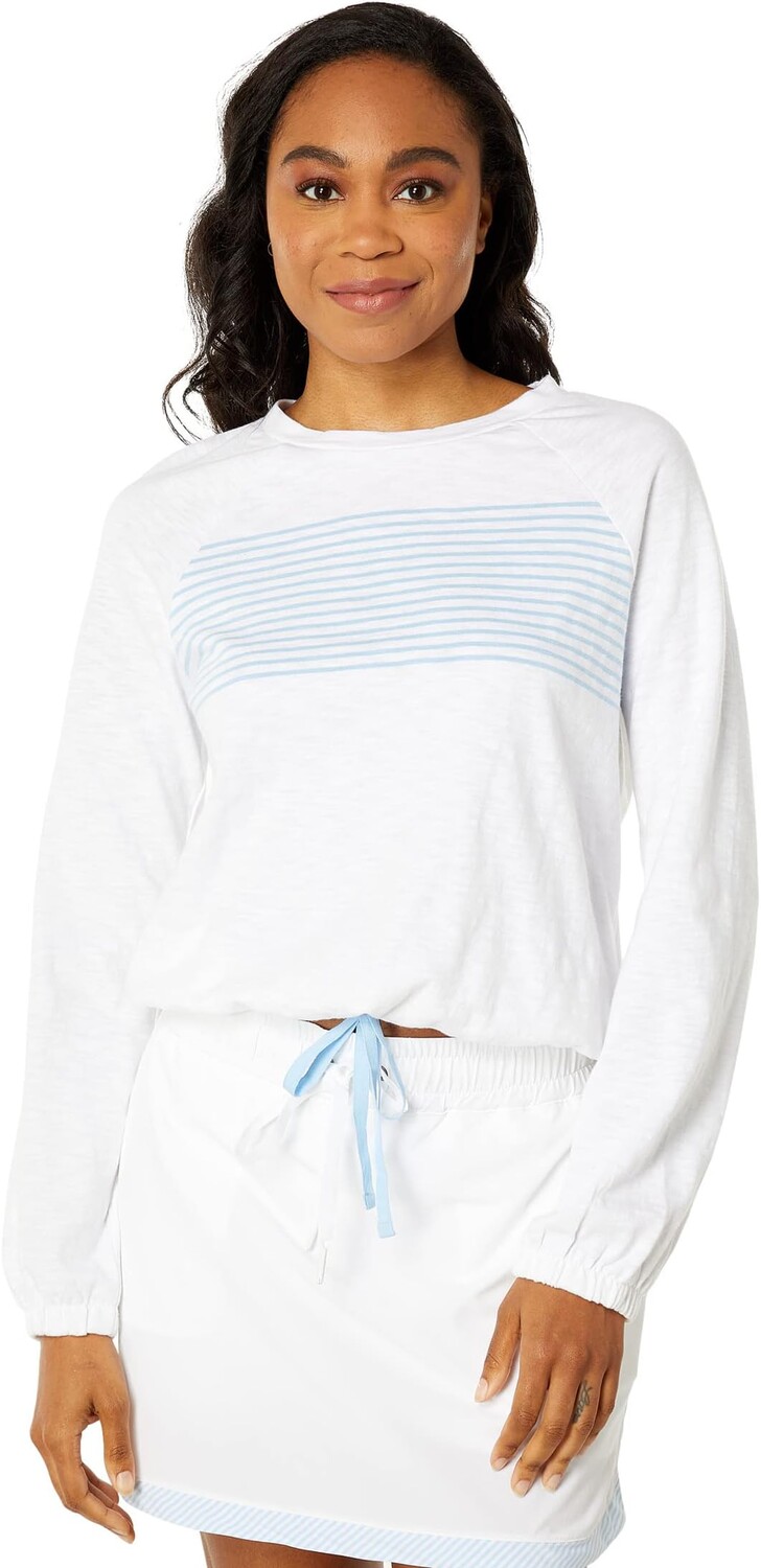 

Толстовка Southern Tide Reagan Sun Farer Stripe Crew, цвет Classic White