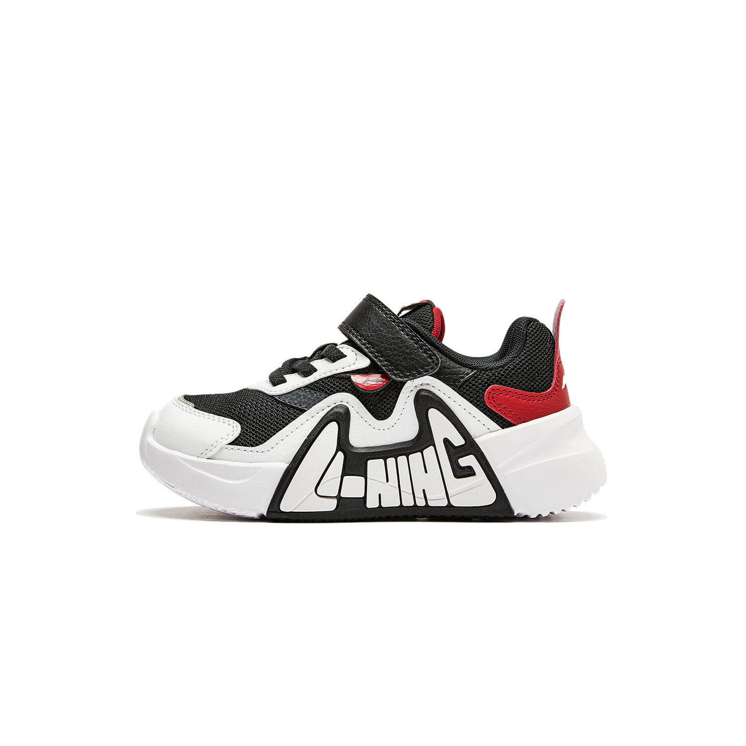 Кроссовки LINING YOUNG Sports Life Collection Kids Lifestyle Shoes Kids Low-top Black/White/Red, черный/белый/красный
