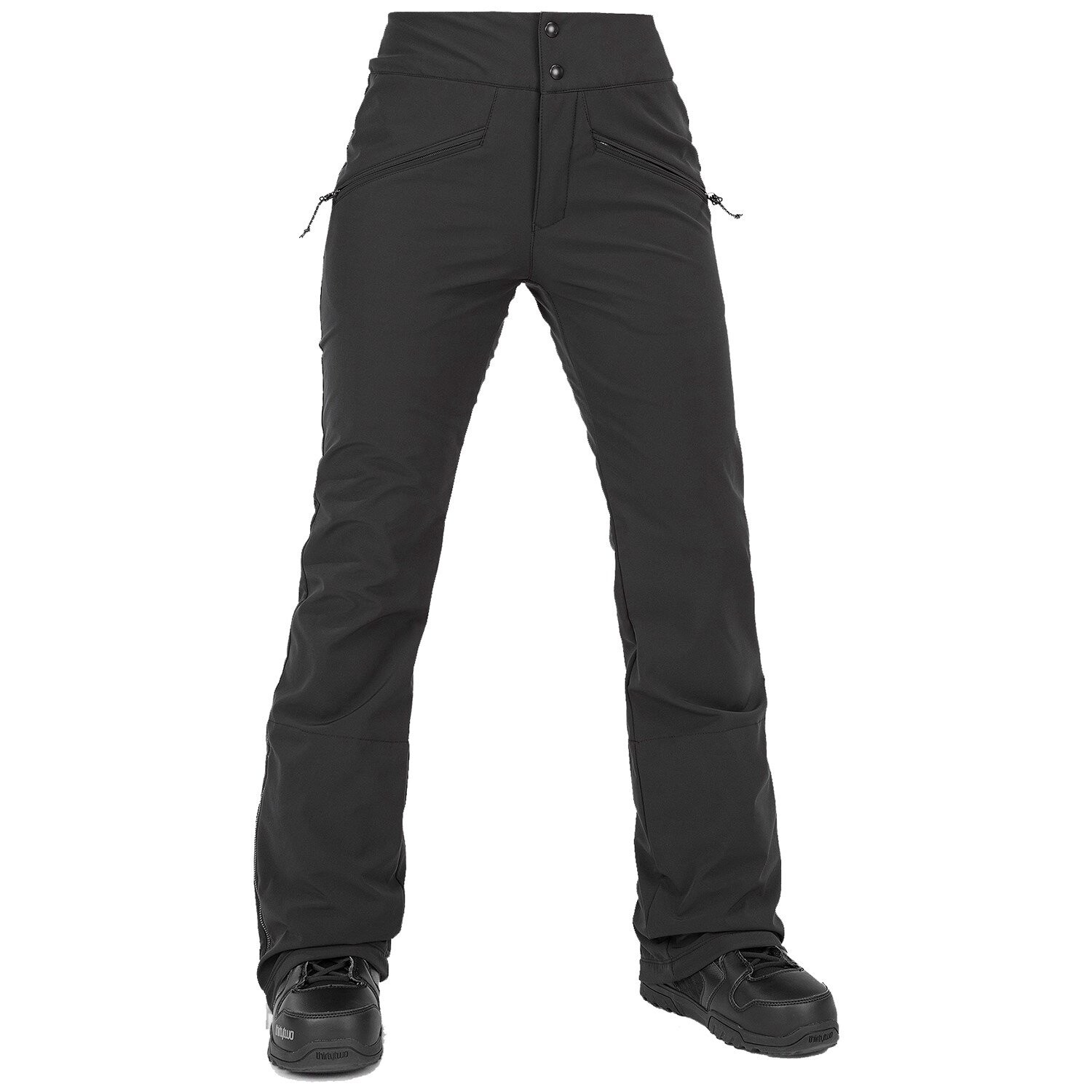 

Брюки Volcom Battle Stretch High Rise, черный