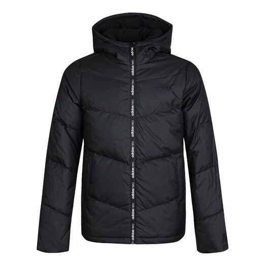 

Пуховик adidas neo Windproof Stay Warm Athleisure Casual Sports Outdoor City Down Jacket Black, черный