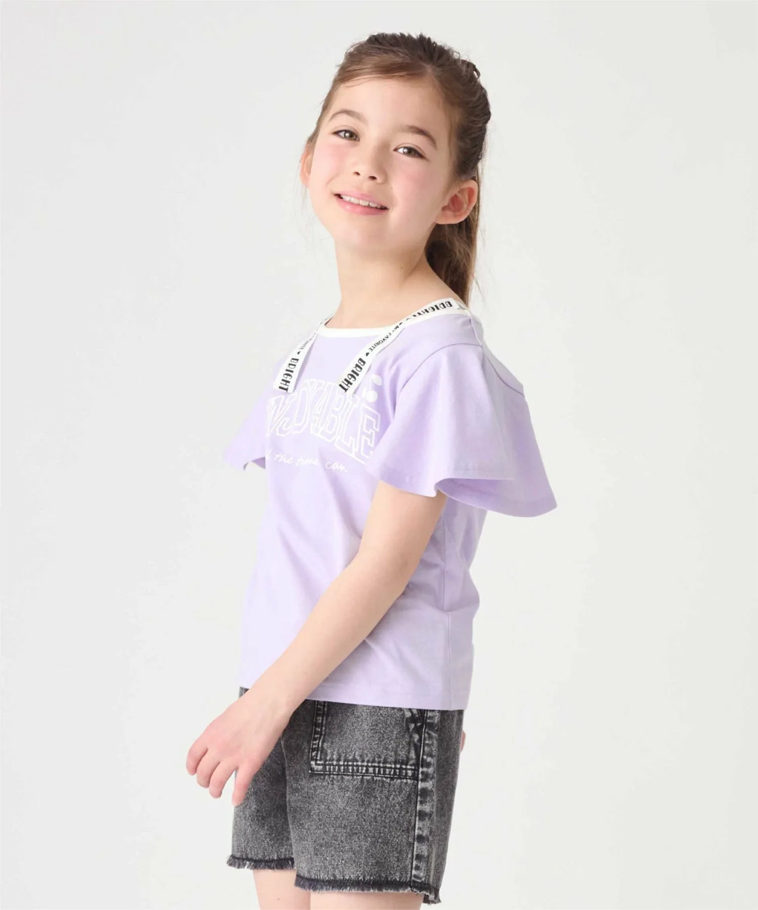 Футболка с короткими рукавами и логотипом Ever Closet, Blue Lavender — фото 2