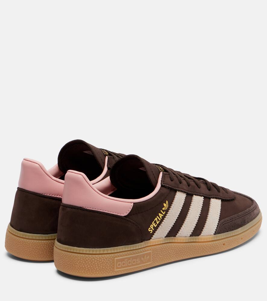 Кроссовки Handball Spezial из замши Adidas, Dark Brown/Aluminum — фото 2