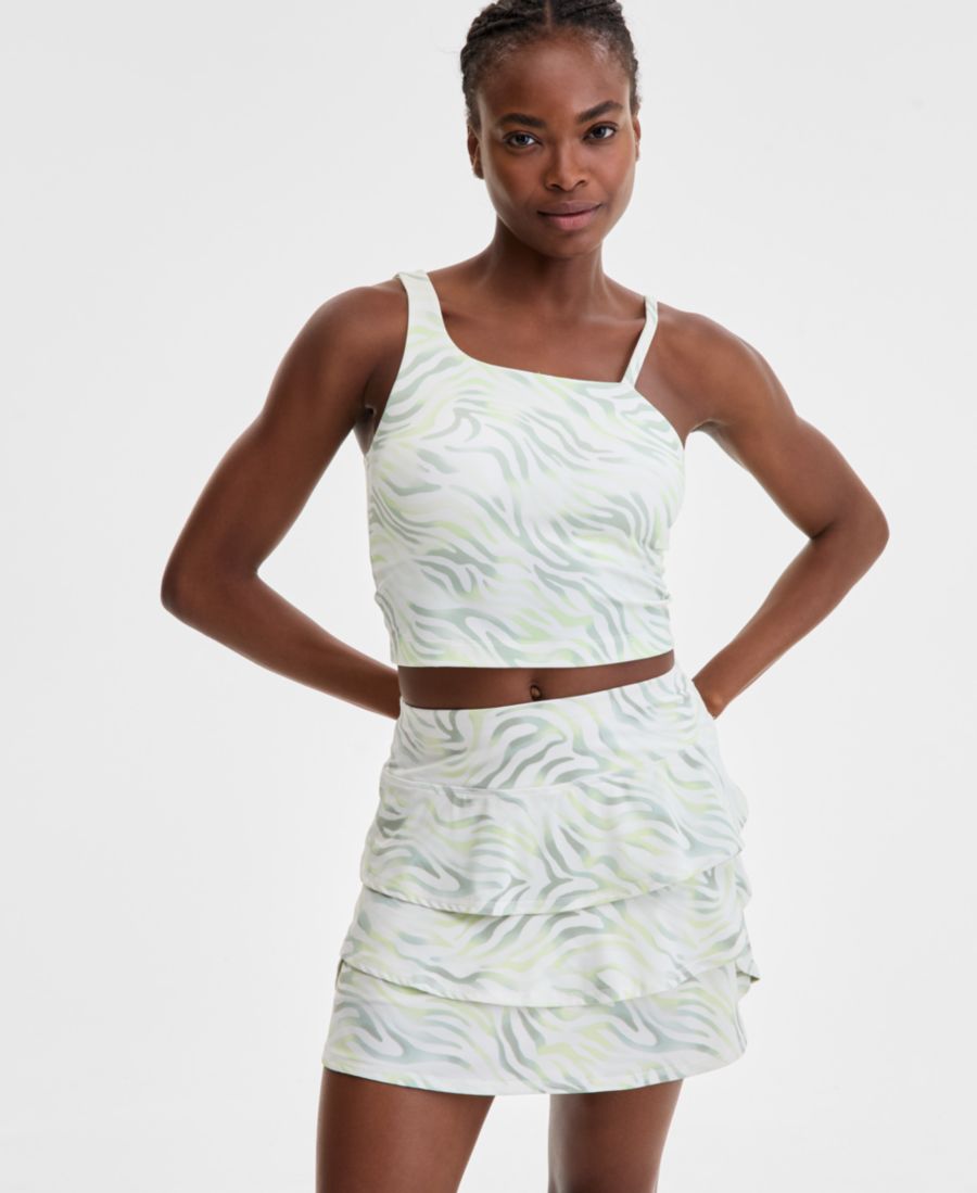 

Женская асимметричная майка с принтом зебра ID Ideology, Fluid Zebra