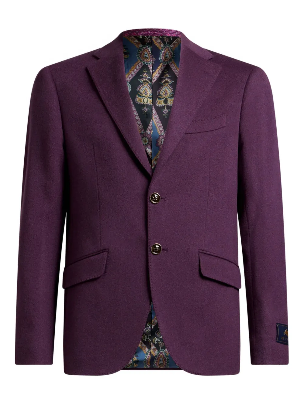 

Однобортный блейзер ETRO, фиолетовый
