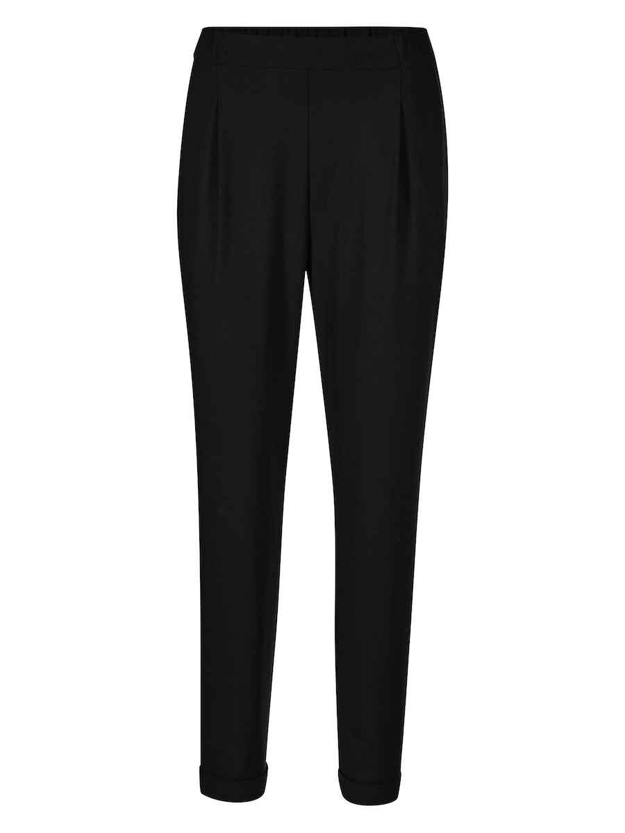 

Зауженные брюки со складками спереди MADELEINE, черный