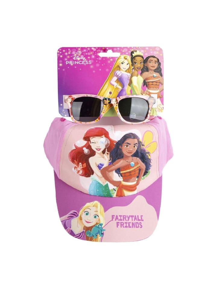 

Набор аксессуаров Disney Princess - кепка и солнцезащитные очки для лета в розовом цвете