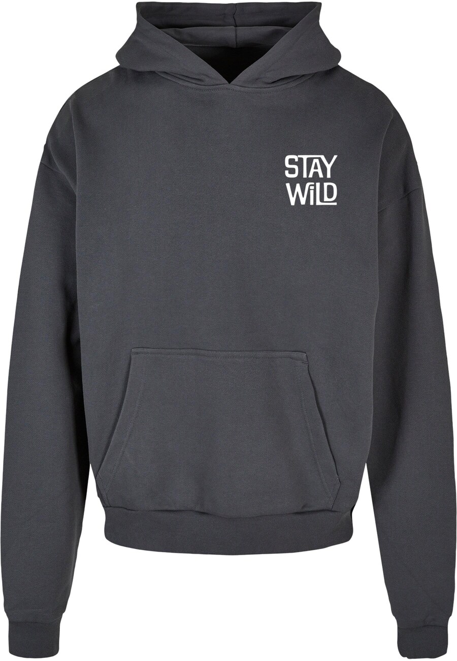 

Толстовка с капюшоном Merchcode Sweatshirt Stay Wild, темно-серый