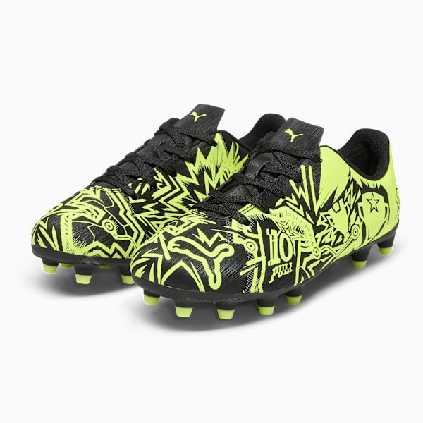 Детские футбольные бутсы для игры на твердом/искусственном грунте Puma X Christian Pulisic Tacto Ii, черный — фото 4