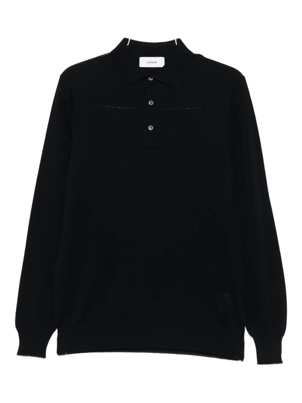 

Поло из чистой шерсти Lardini, черный