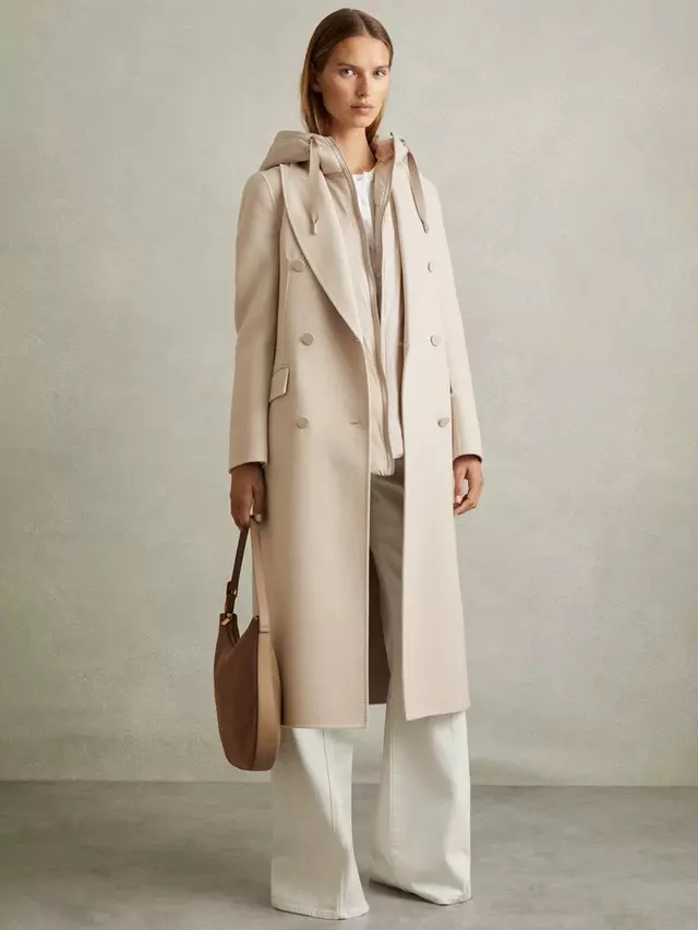 

Пальто Reiss Maeve Wool Blend, цвет neutral