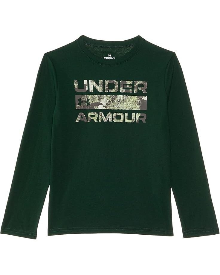 

Лонгслив Under Armour Kids Ua Stacked Logo Long Sleeve Tee, цвет Forest Green