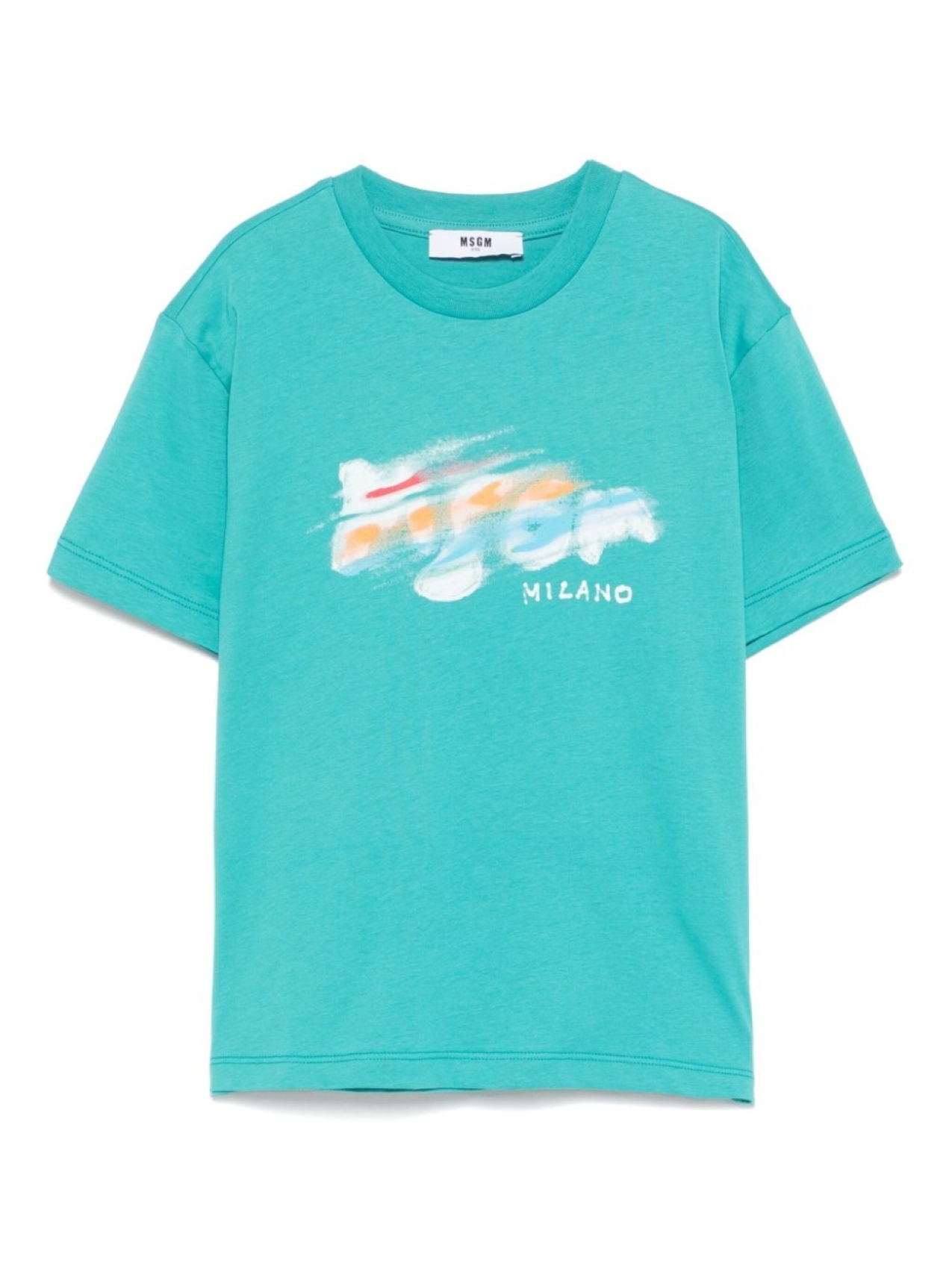

MSGM Kids футболка с логотипом, синий