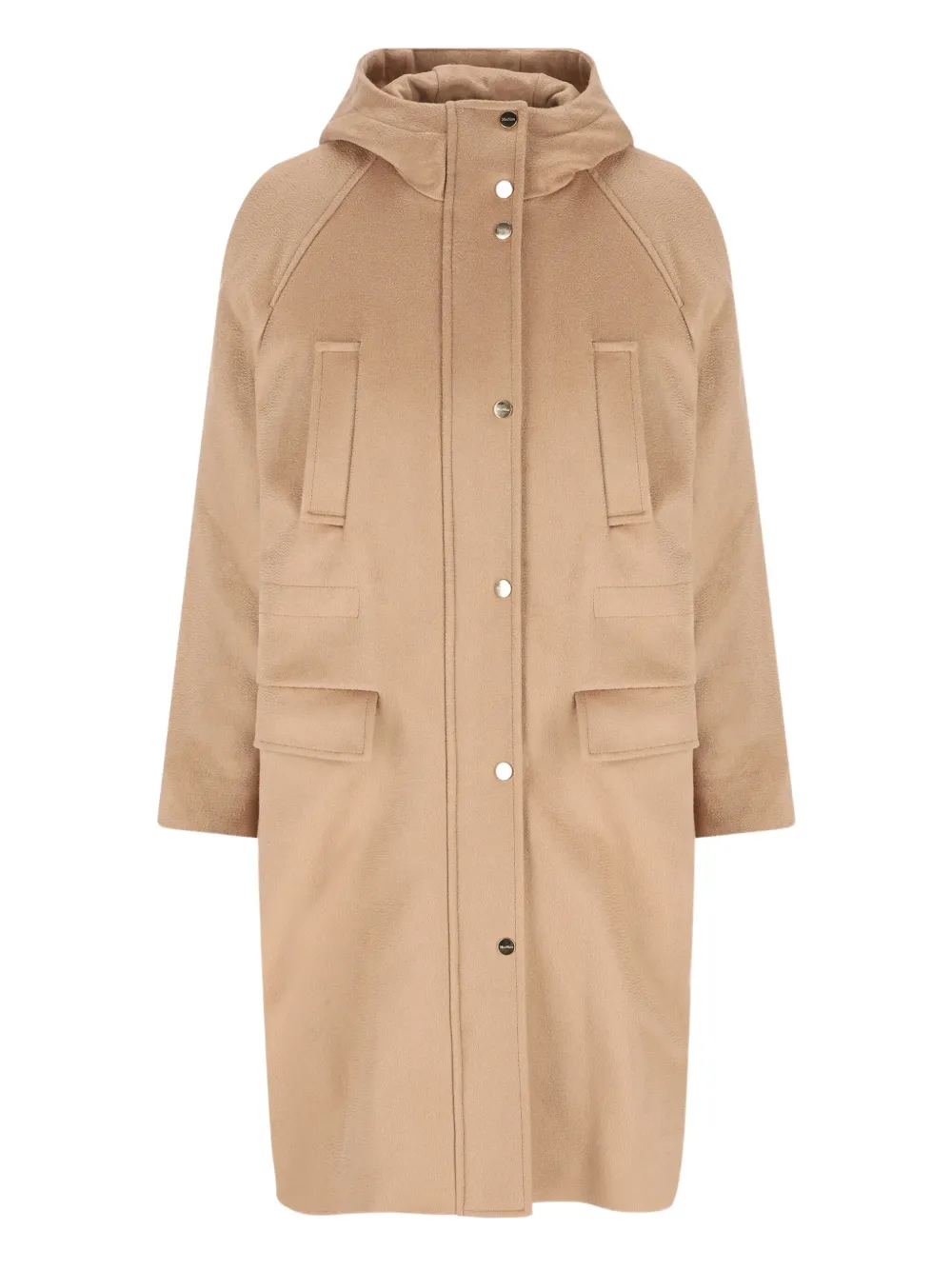 

Стеганое шерстяное пальто MAX MARA, коричневый