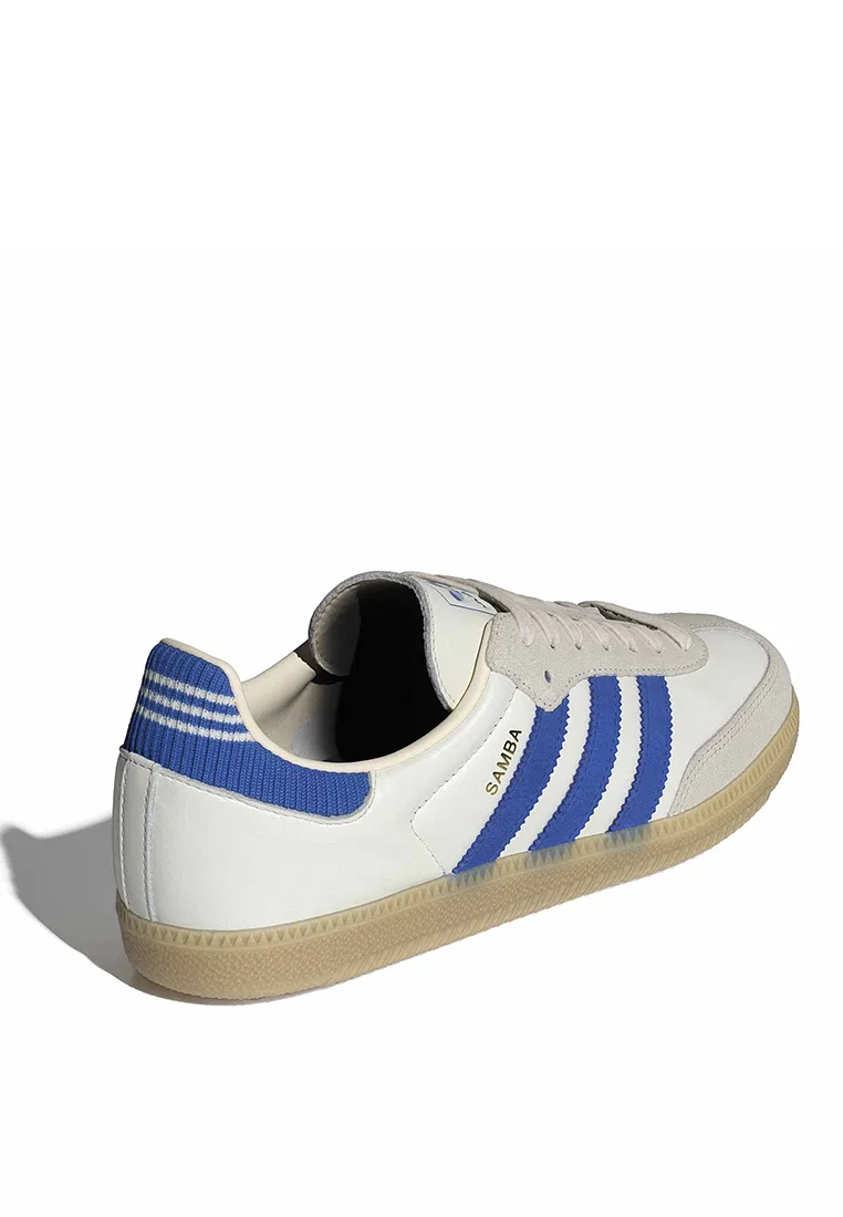 Кроссовки, классические, Samba OG, adidas, белый/синий — фото 3