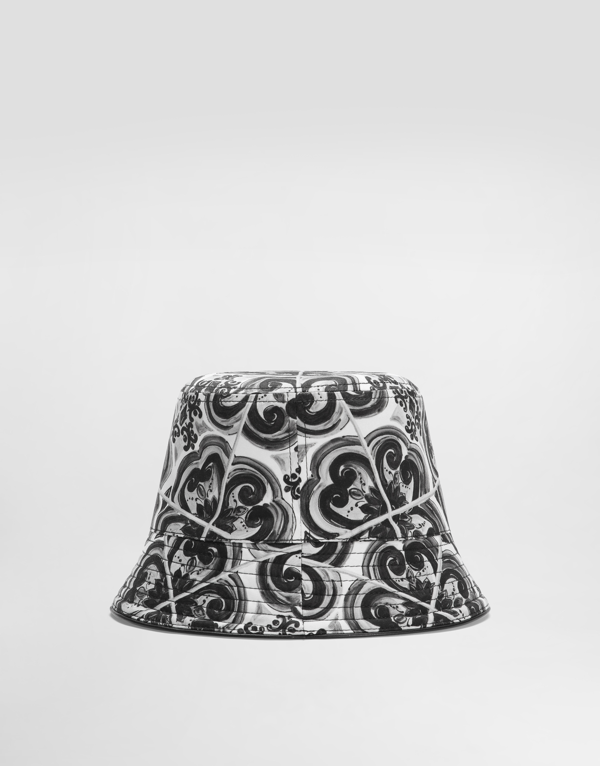 Панама из саржи с принтом «майолика» Dolce & Gabbana, мультиколор — фото 3