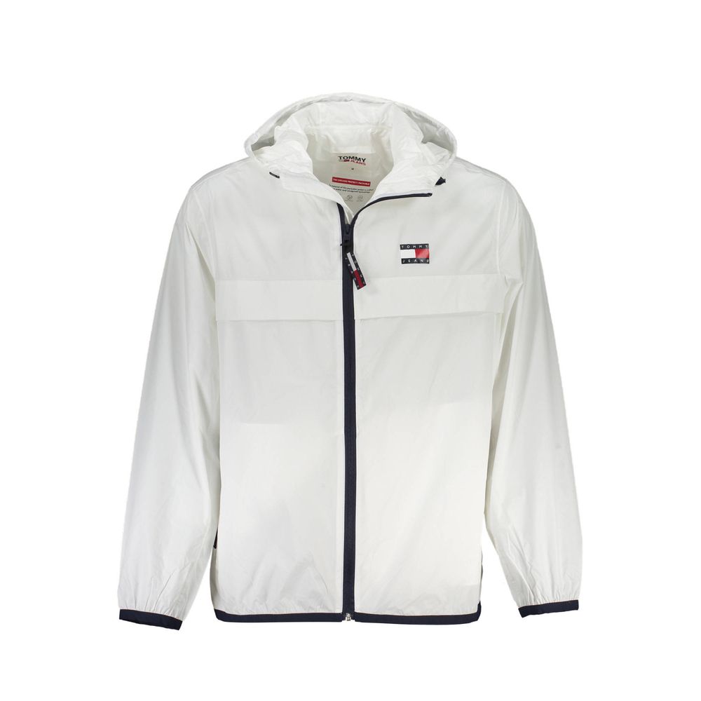 

Белая мужская куртка из полиамида Tommy Hilfiger