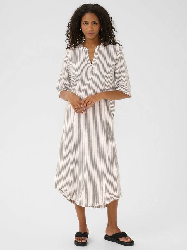 

Платье-миди кафтан Milia в полоску KAFFE, Grey/Multi