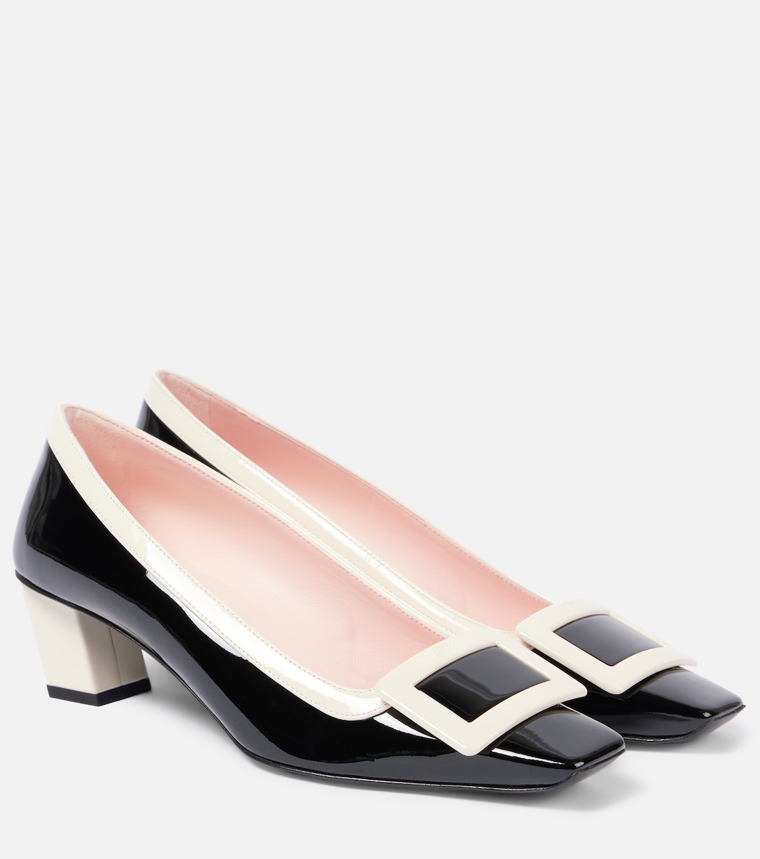 Лакированные туфли Belle Vivier 45 Roger Vivier, Nero+Cire'
