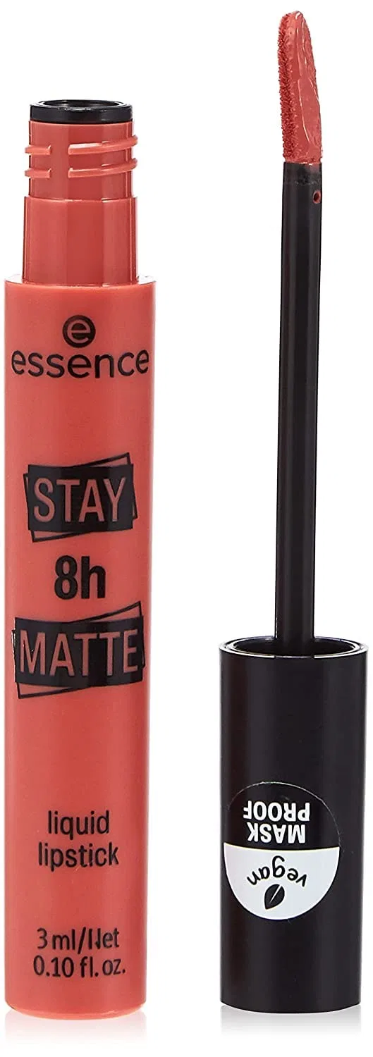 Жидкая матовая помада essence Stay 8h Matte Liquid Lipstick, оттенок Down To Earth Essence, No. 03 Down To Earth