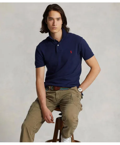 

Футболка поло Slim fit Polo Ralph Lauren, синий
