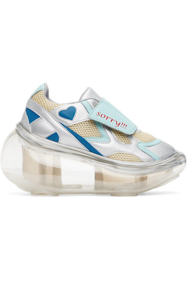 эксклюзивные Off-White Jennyfax Edition bubble sneakers от Ssense I'M Sorry By Petra Collins, цвет pastel