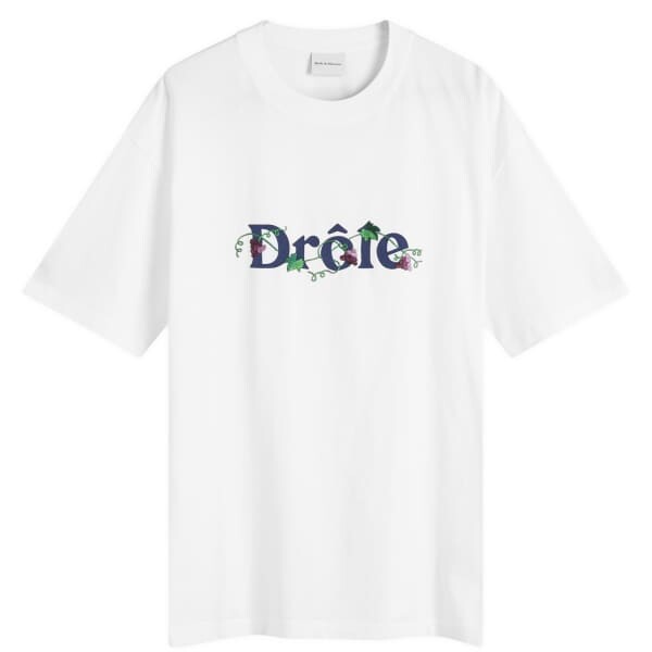 

Футболка с логотипом «Виноград» Drôle De Monsieur, белый