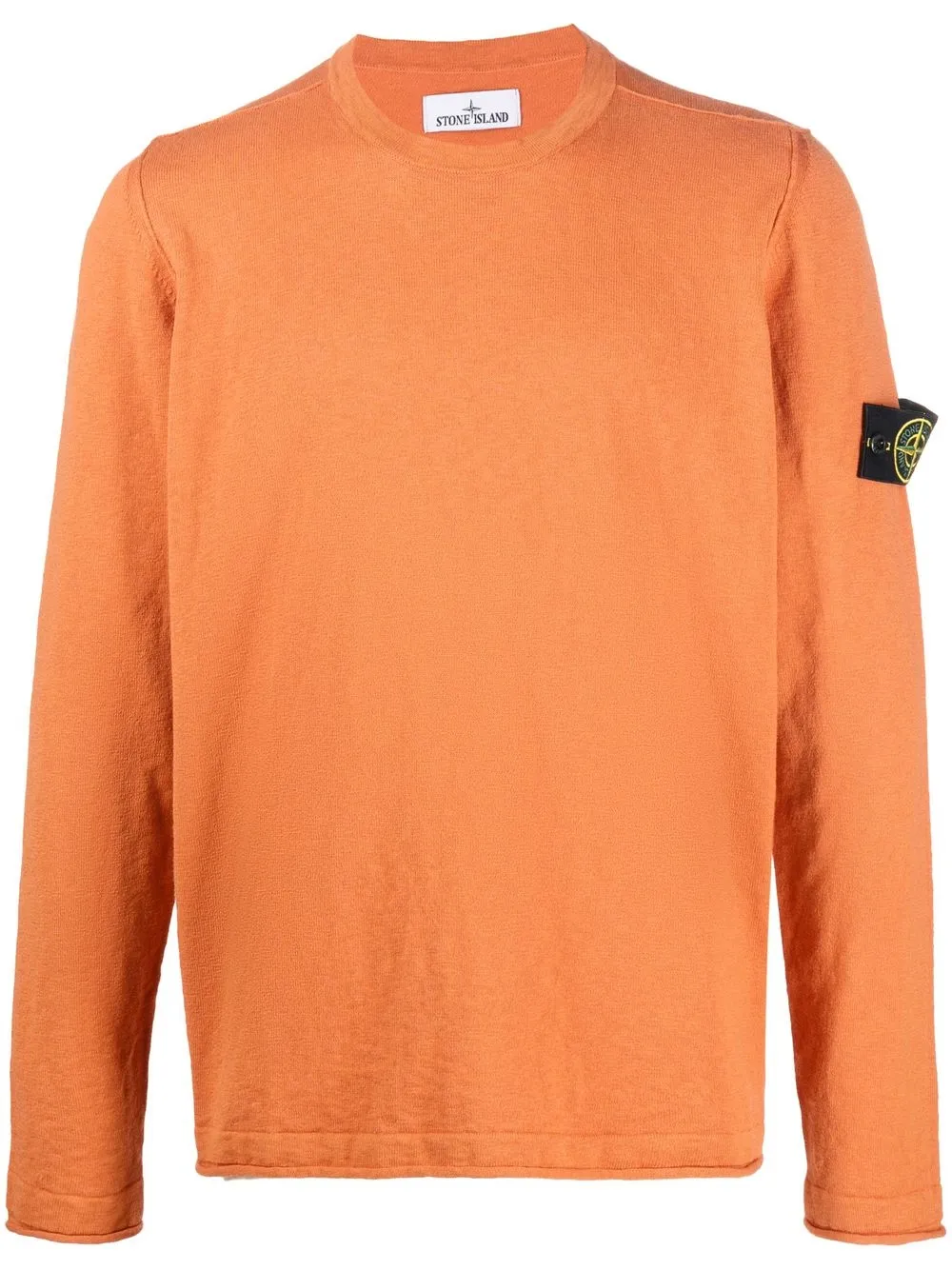 

Свитер с нашивкой-логотипом Stone Island, оранжевый
