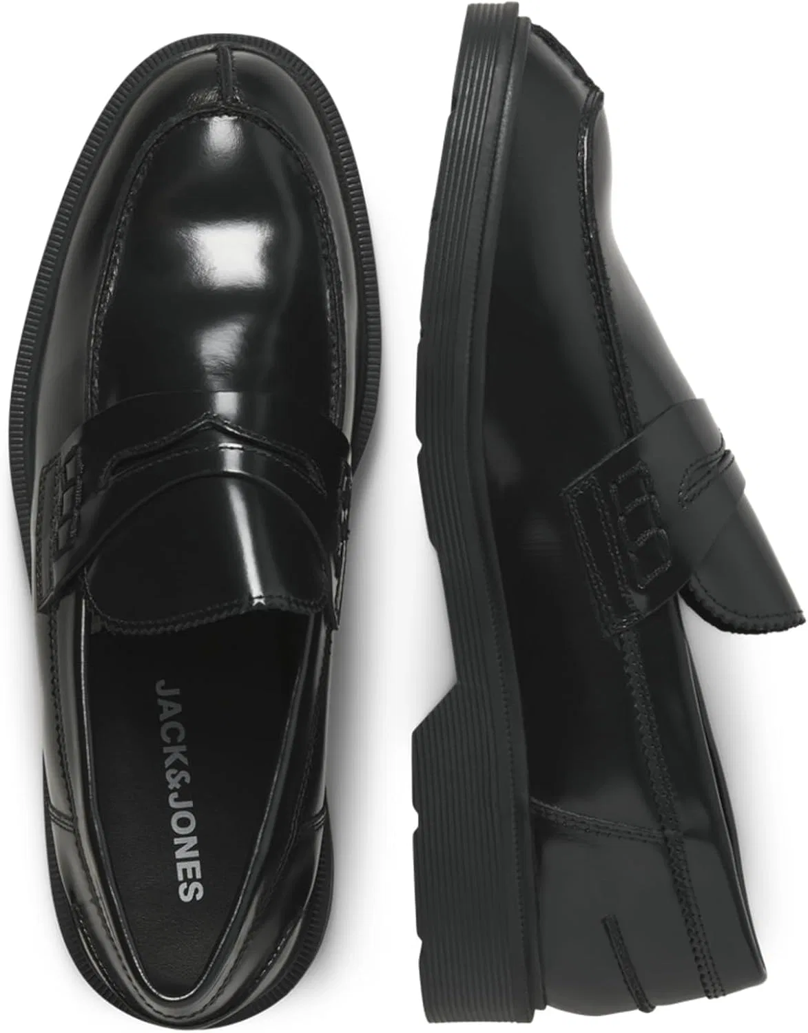 Мужские лоферы Jack & Jones, Black — фото 3