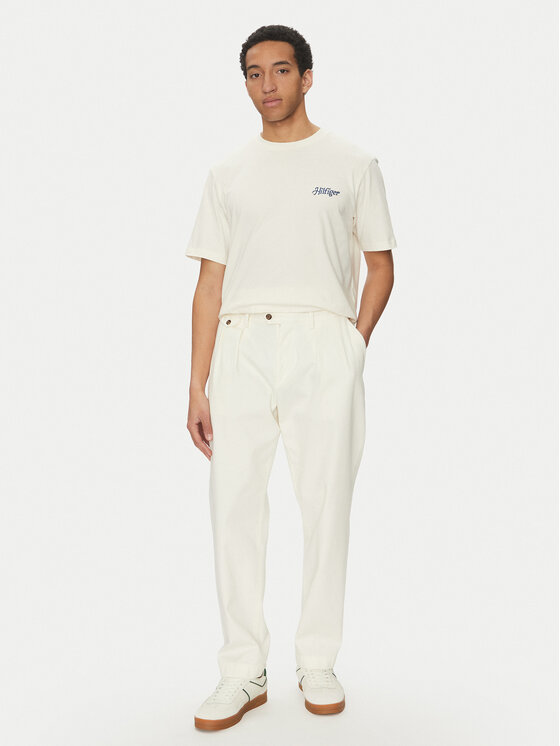 Футболка обычного кроя Summer Photo MW0MW38643 Tommy Hilfiger, бежевый — фото 2
