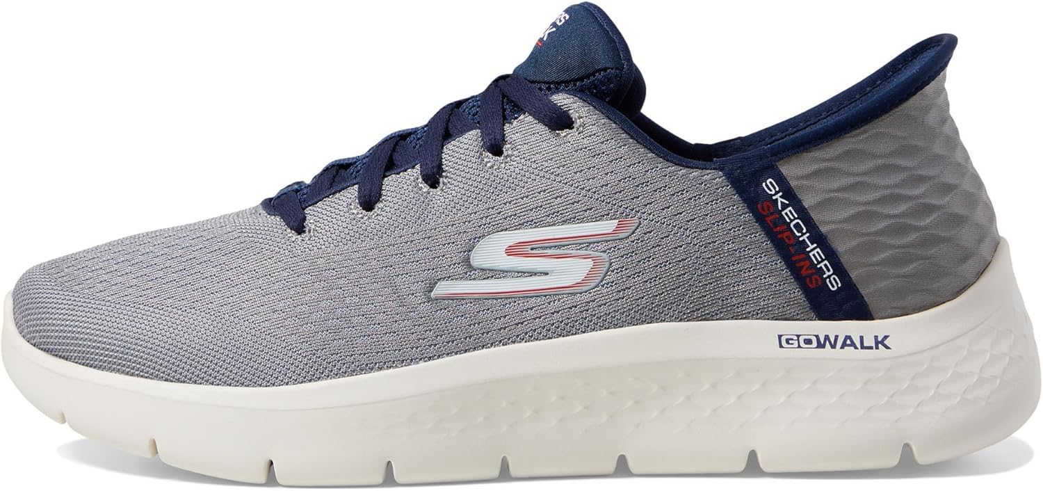 Мужские кроссовки Skechers Go Walk Flex - Новый мир, синий/серый — фото 4