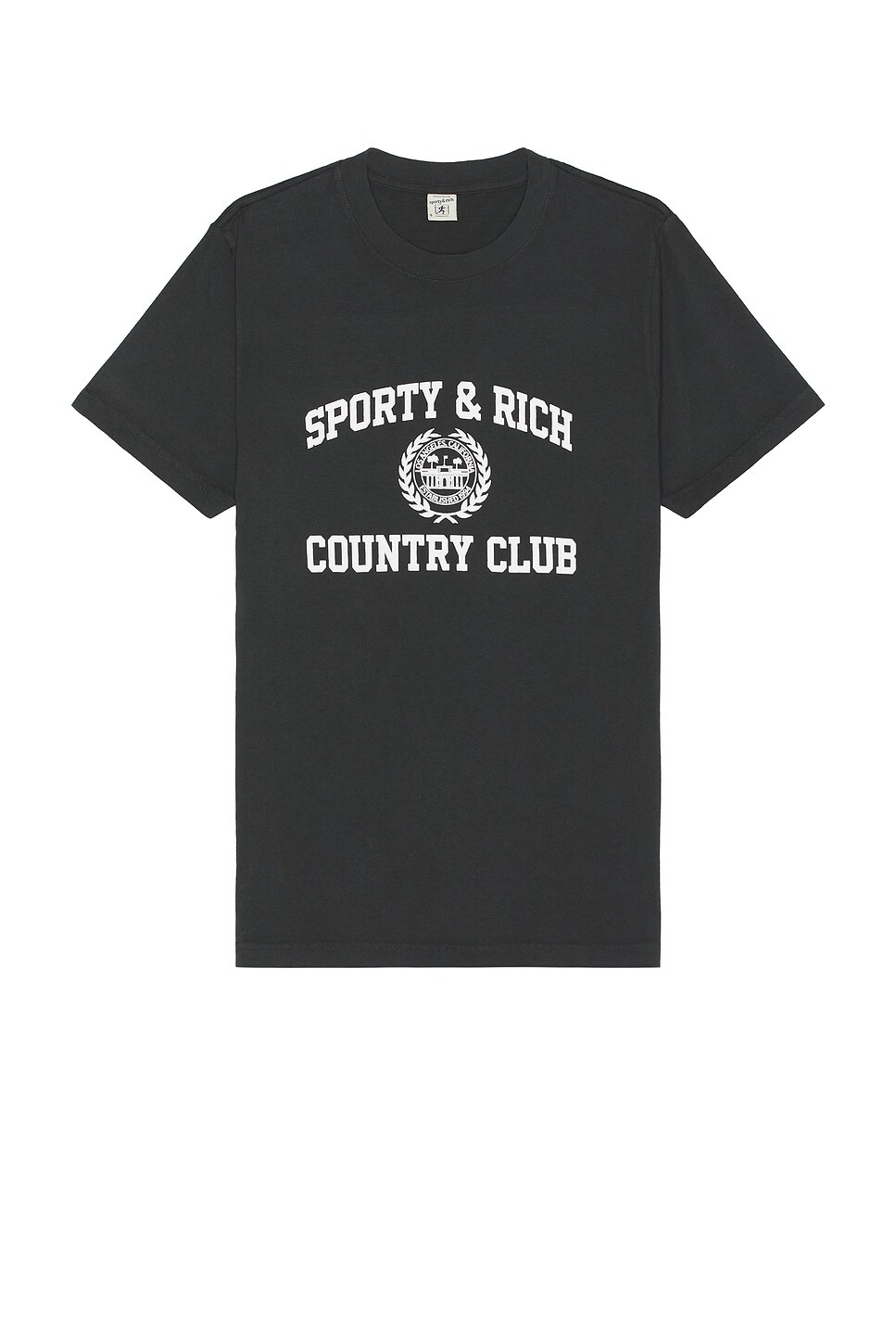 

Футболка с гербом университета Sporty & Rich, цвет Faded Black