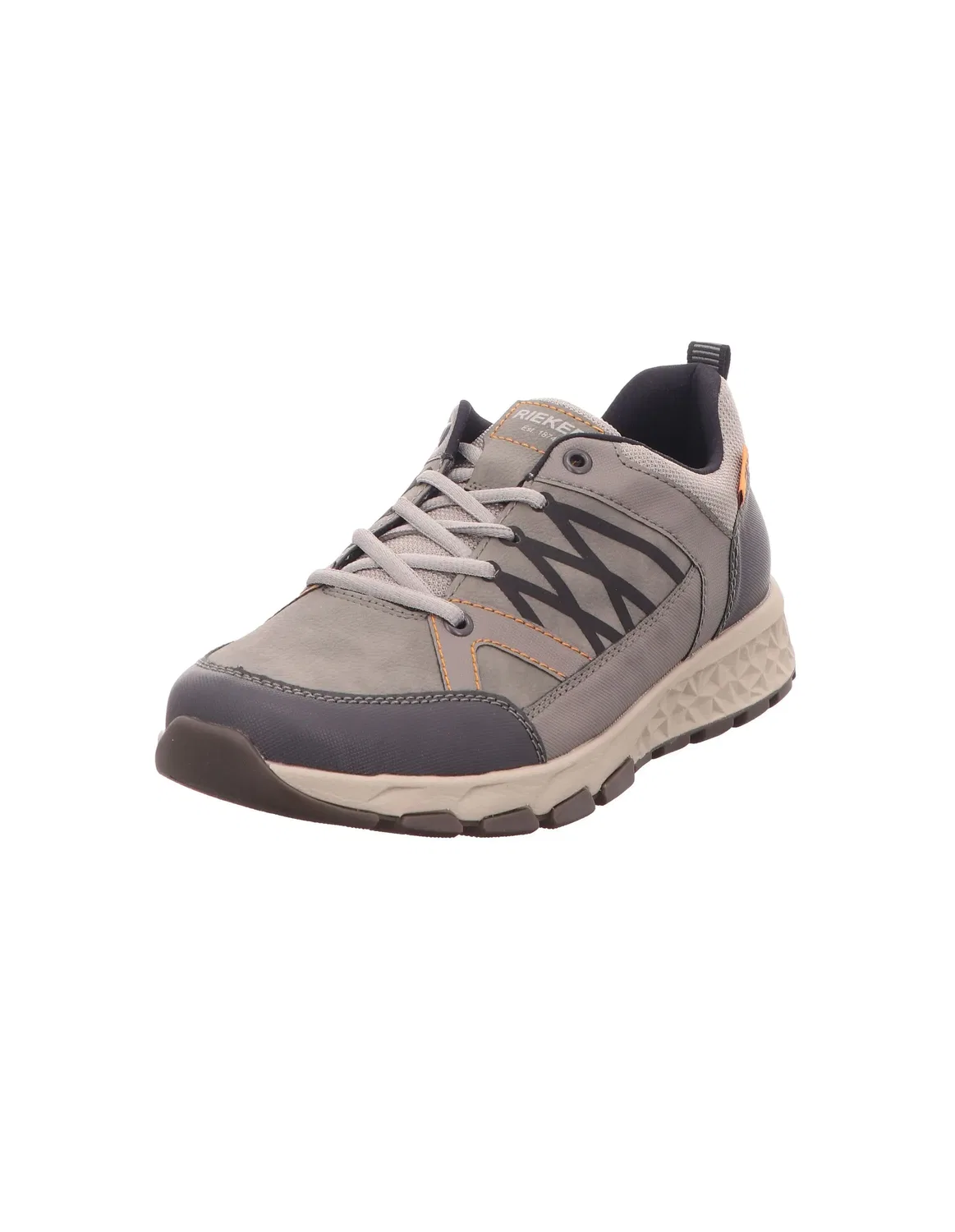 Полуботинки кожаные Rieker, grigio/cement/stone/fog/negro