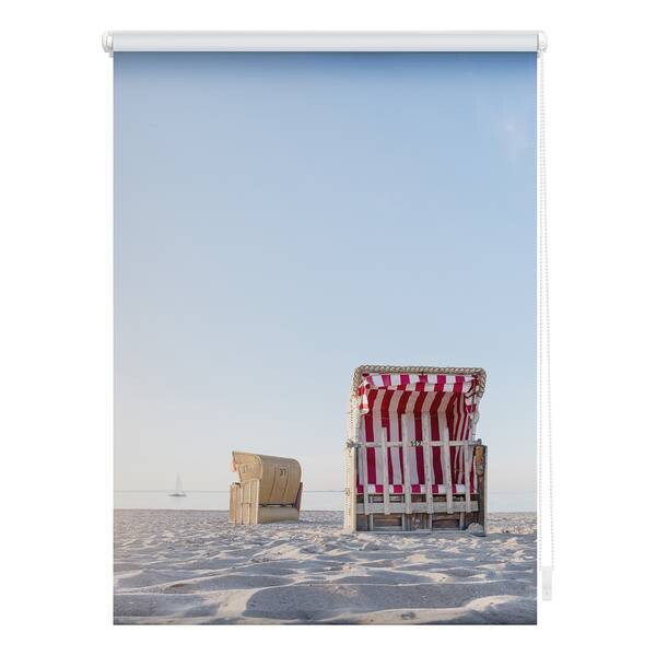 

Рулонные шторы Lichtblick Strandkorb, 90x150x6 см цвет blau/beige