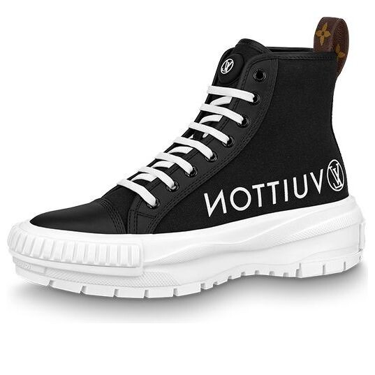 Кроссовки squad platform ankle sneakers 'black' Louis Vuitton, черный