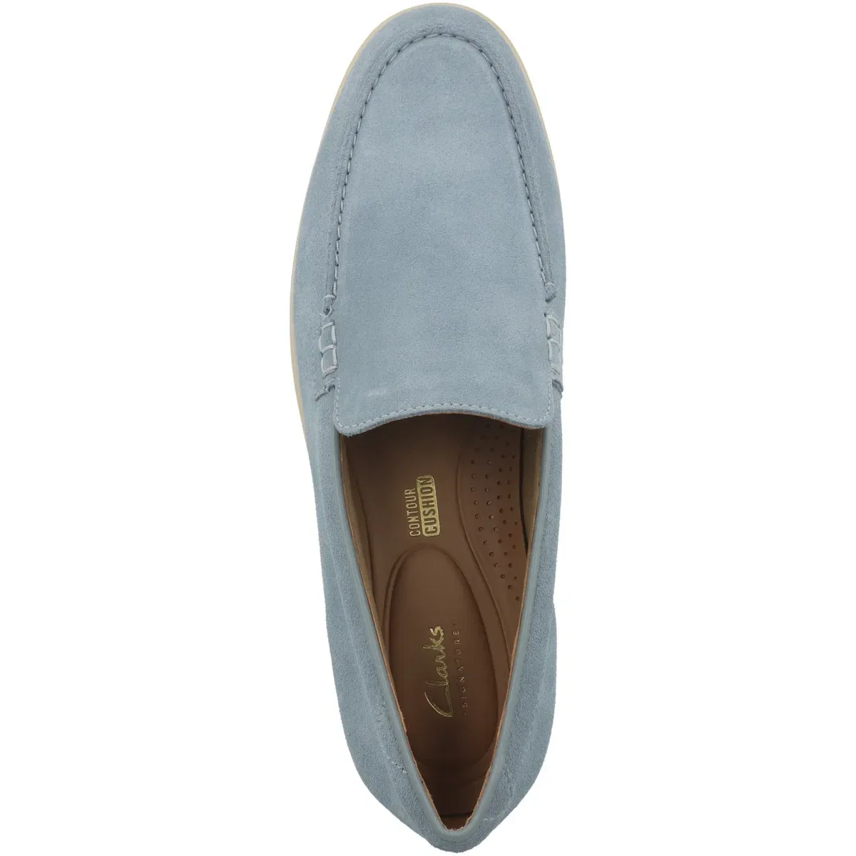 Слипперы Torford Easy, Clarks, светло-синий — фото 2