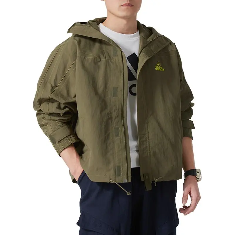 Adidas Куртка армейского зеленого цвета, Army Green — фото 3