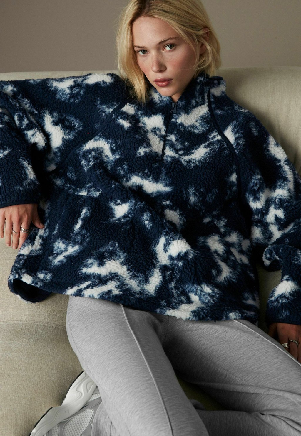 

Флисовый джемпер TEDDY FLEECE Next, синий