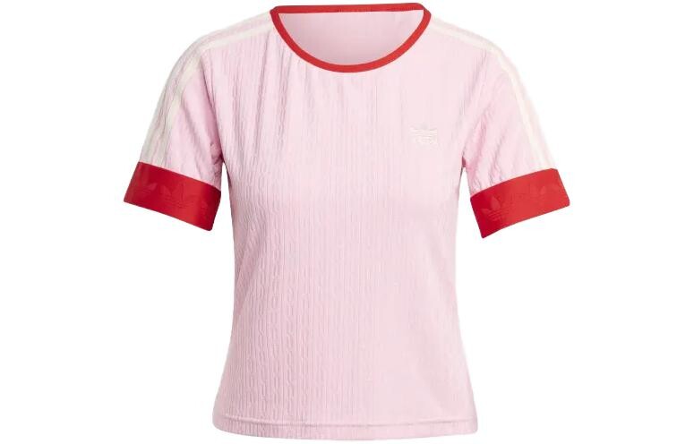

Футболка 70-х годов женская розовая Adidas Originals