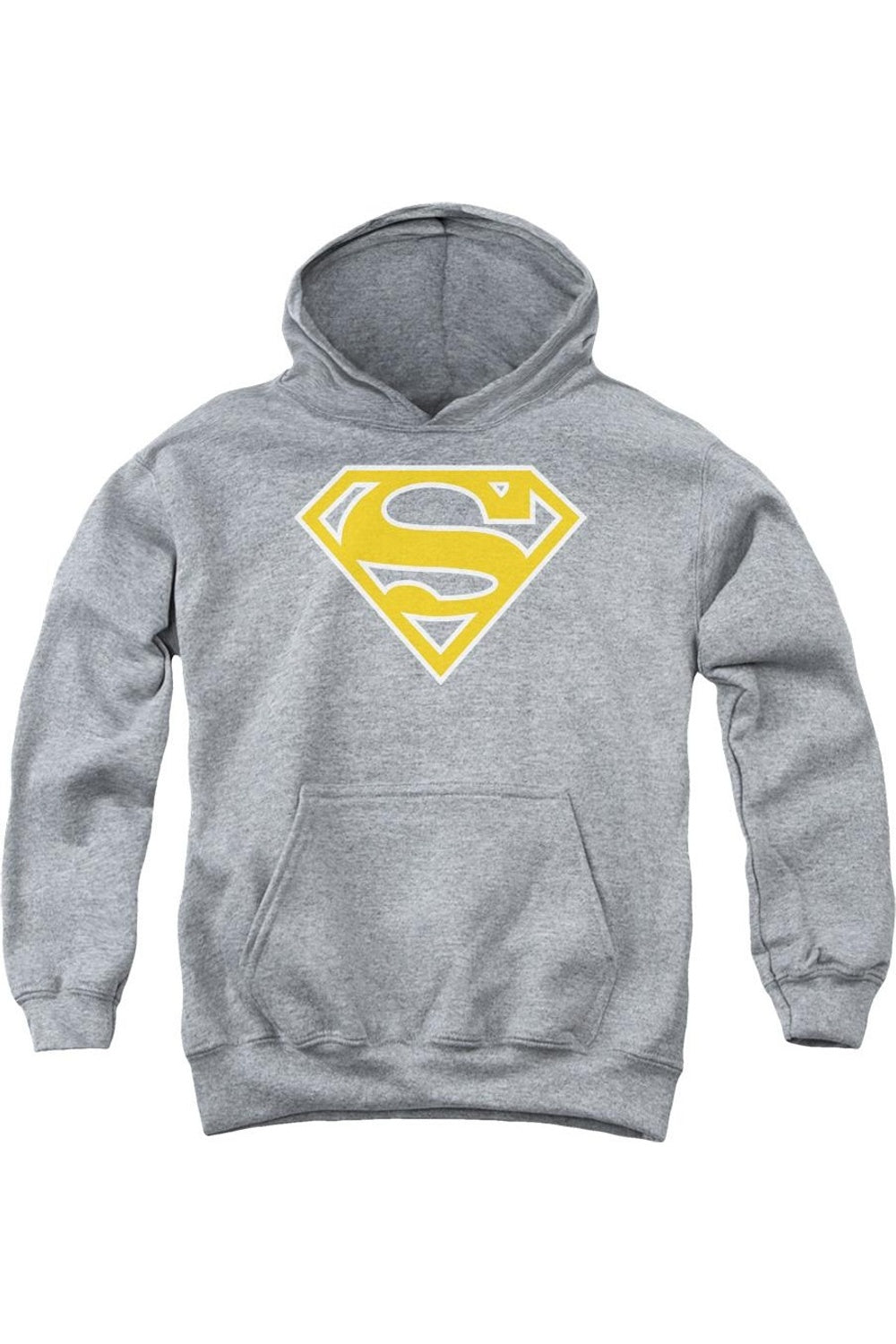 

Детская толстовка с капюшоном Superman Lt Orange & White Shield Gildan