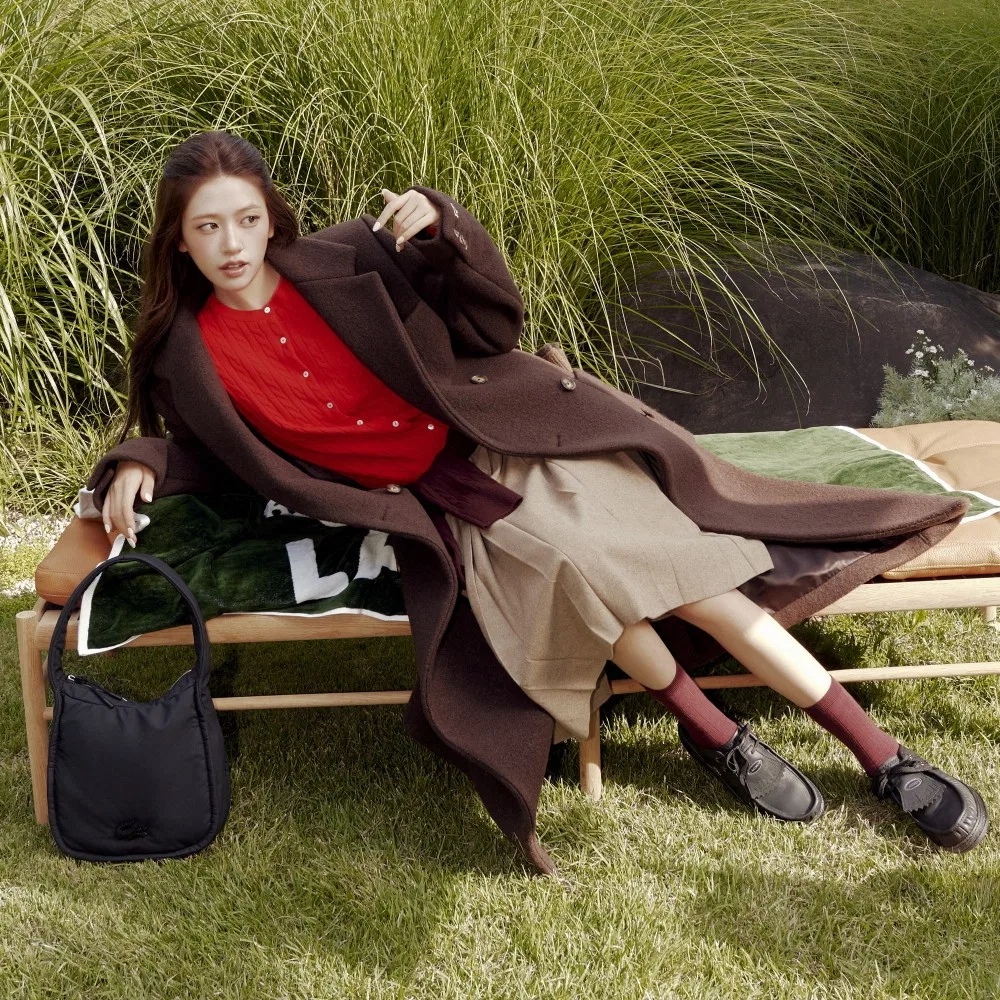 Пальто Lacoste Двубортное Шерстяное, Тёмно-коричневое