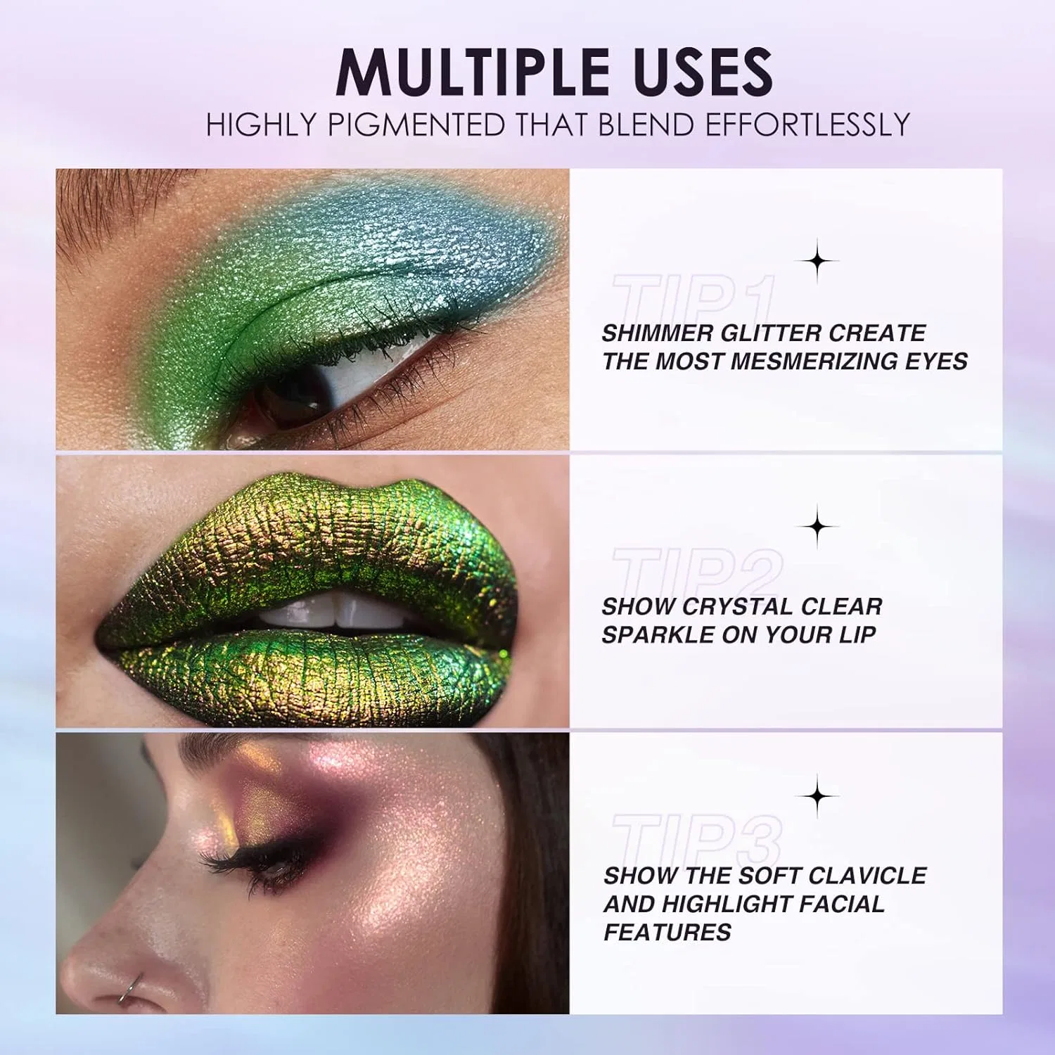 Набор жидких теней для век с шиммером, 10 цветов от Beauty Searcher Beauty Searcher, B — фото 4