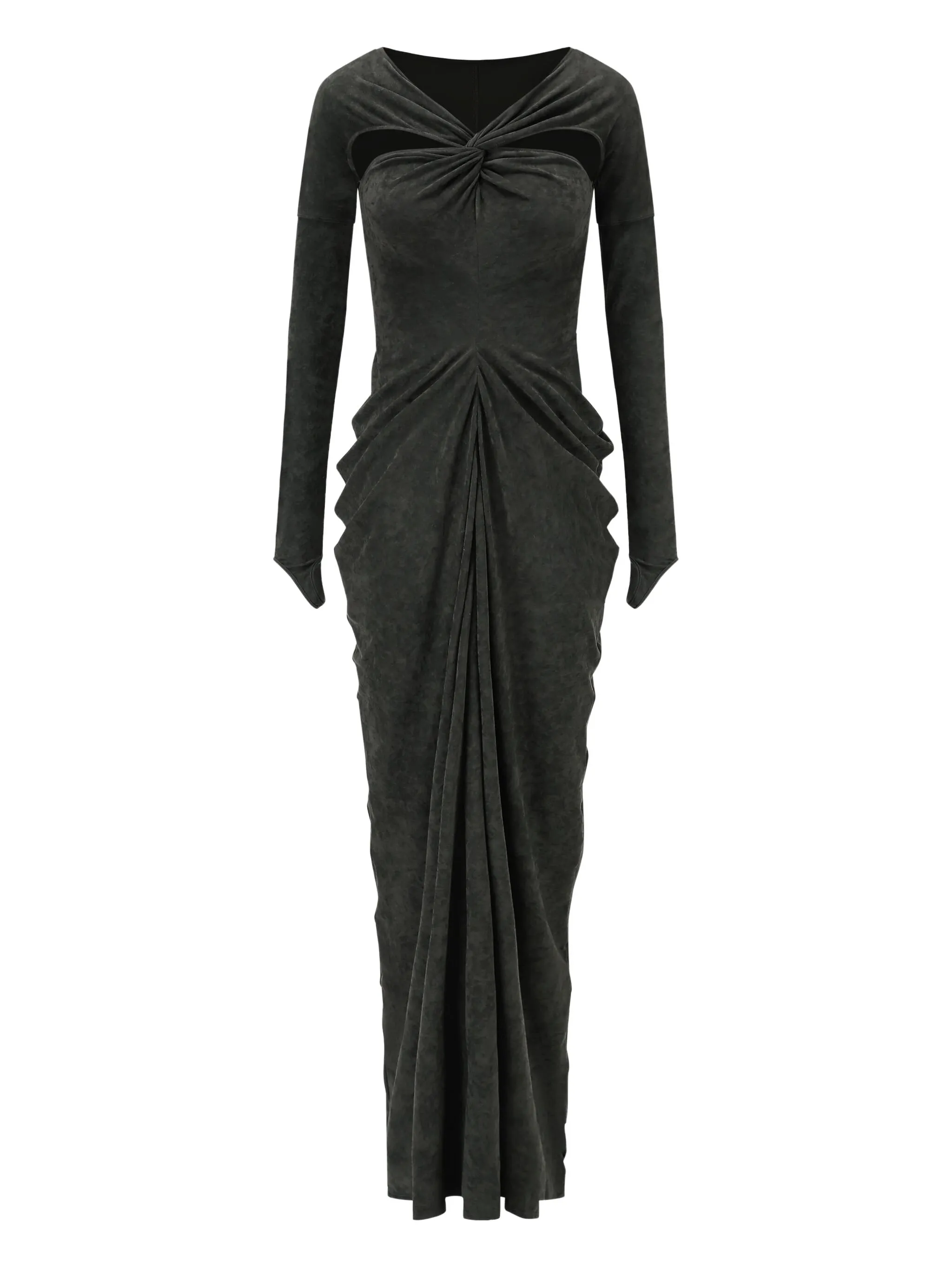 

Платье макси с драпировкой Oude Waag, синий