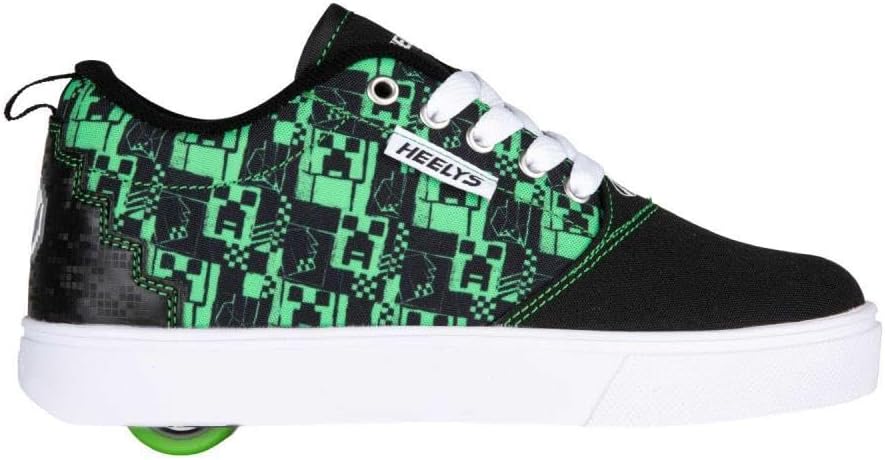 Кроссовки Heelys Mens Minecraft Pro 20, черный/зеленый — фото 2