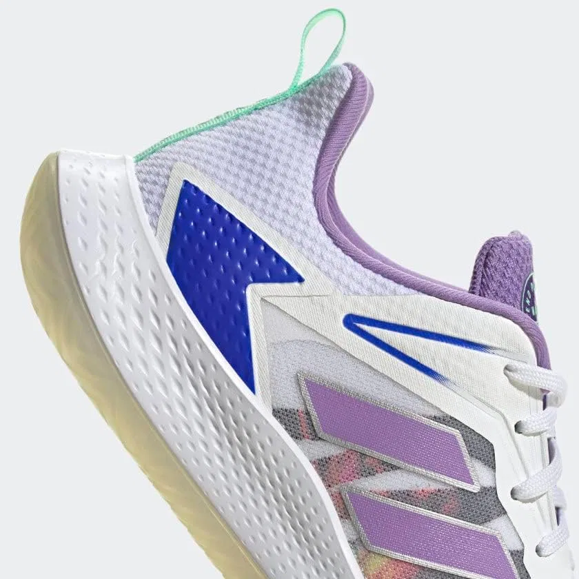 Кроссовки теннисные adidas, White/Violet Fusion/Lucid Blue — фото 4